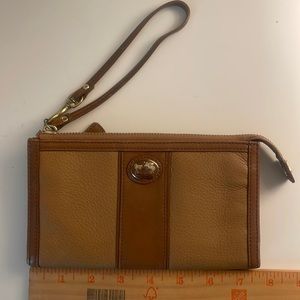 Coach Leather wristlet- like new